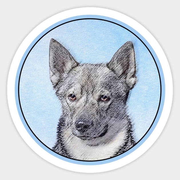 Swedish Vallhund Sticker by Alpen Designs